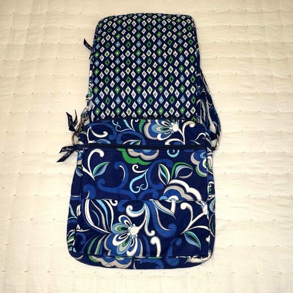 Vera Bradley Mediterranean Blue Messenger Bag - Picture 4 of 14
